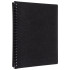Display Book A4 Refillable 20 Clear Pockets Black