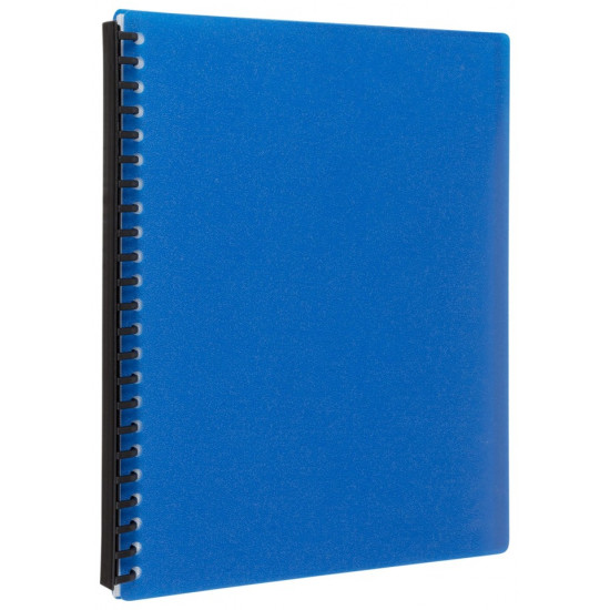 Display Book A4 Refillable 20 Clear Pockets Blue Display Book A4 Refillable 20 Clear Pockets Blue