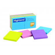 Highland Self - Stick Notes Bright 76x76 12 Pads