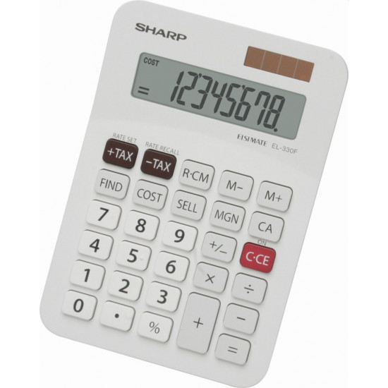 Sharp El-330fb Twin Power Desktop Tax Calculator Sharp El-330fb Twin Power Desktop Tax Calculator