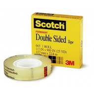 Tape Double Sided 665 19mm x 33M Scotch 3M Tape Double Sided 665 19mm x 33M Scotch 3M