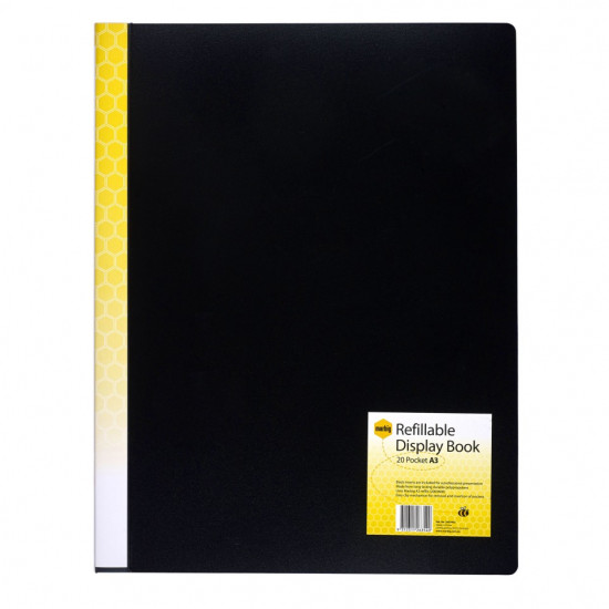 Marbig Display Book A3 Refillable 20 Pockets Marbig Display Book A3 Refillable 20 Pockets