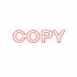 Dixon Stamp 010 Copy Red Pre Inked 