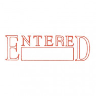 Dixon Stamp 028 Entered Red Pre Inked 