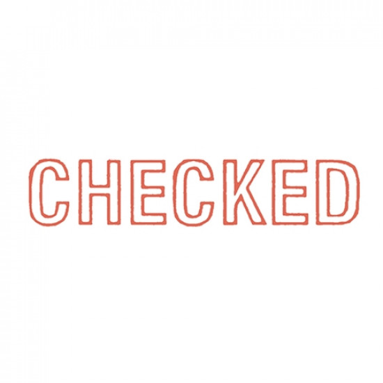 Dixon Stamp 022 Checked Red Pre Inked Dixon Stamp 022 Checked Red Pre Inked