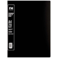 FM A4 Premium Display Book 20 Pocket Black  FM A4 Premium Display Book 20 Pocket Black