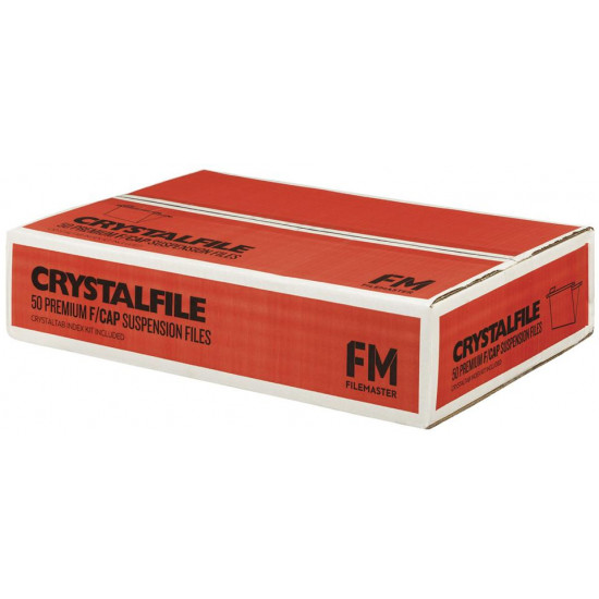 FM Crystalfile Suspension Files Foolscap Green Box 50  FM Crystalfile Suspension Files Foolscap Green Box 50
