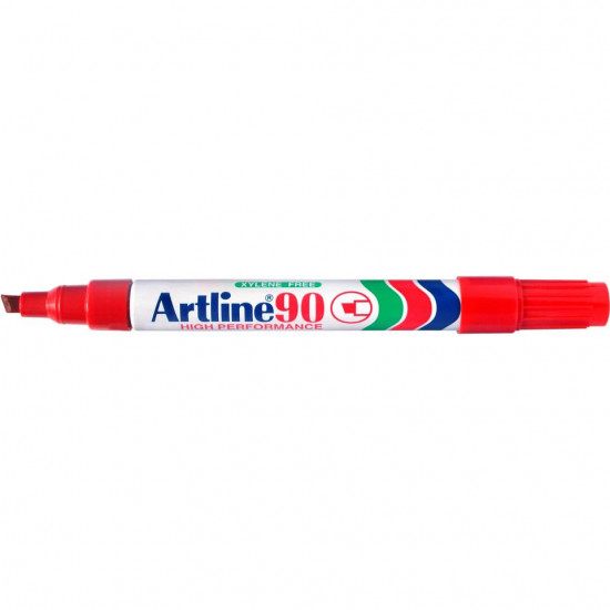 Artline 90 Permanent Marker Chisel Tip 2.0-5.0mm Red Artline 90 Permanent Marker Chisel Tip 2.0-5.0mm Red
