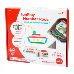 EDX FunPlay Number Rods 74 Piece Set