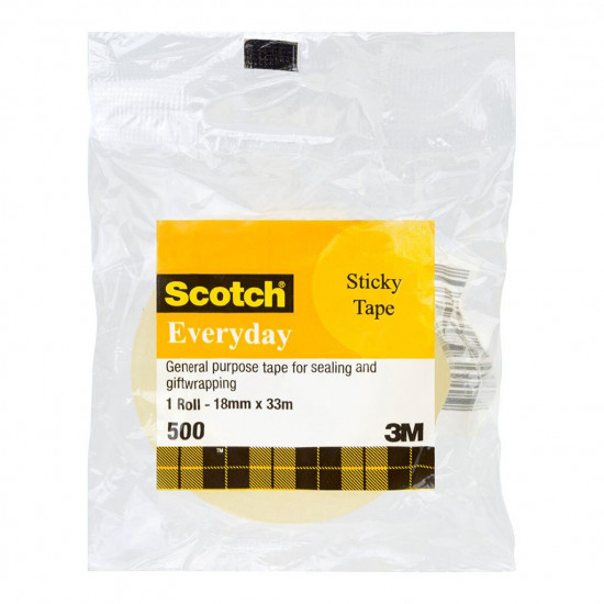 Scotch Sellotape 500 18mm X 33M Everyday Tape Scotch Sellotape 500 18mm X 33M Everyday Tape