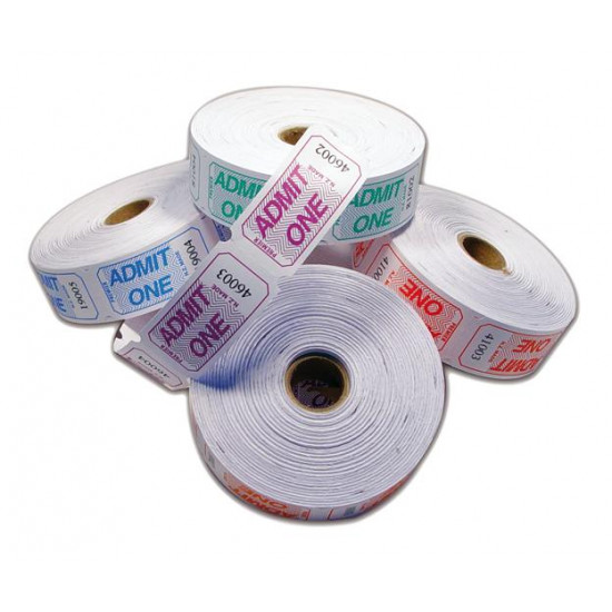 Admit One Tickets, Roll of 1000 Admit One Tickets, Roll of 1000