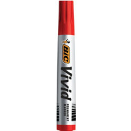 BIC Eco Vivid Permanent Marker Bullet Tip 4.95mm Red Each