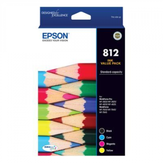 Epson 812 4 Ink Value Pack Epson 812 4 Ink Value Pack