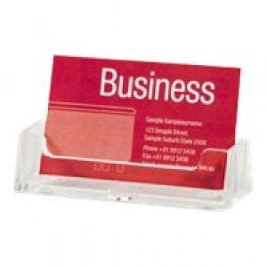 Esselte Business Card Holder 25 Card Capacity Clear Esselte Business Card Holder 25 Card Capacity Clear