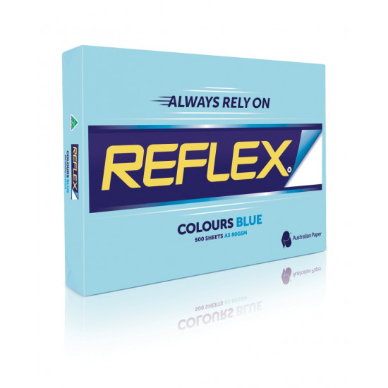 BEST BUY Reflex Colours Copy Paper A3 80gsm Blue Ream of 500 BEST BUY Reflex Colours Copy Paper A3 80gsm Blue Ream of 500