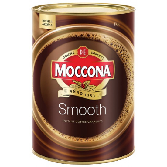 Moccona Smooth Instant Granulated Coffee Tin 1kg Moccona Smooth Instant Granulated Coffee Tin 1kg