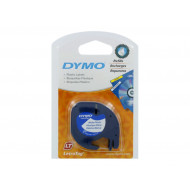 Dymo Letratag Label Printer Plastic Tape 12mm x 4m White 91331