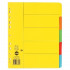Marbig Dividers Manilla Extra Wide A4 Bright Colours 5 Tab