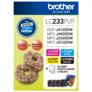 Brother LC233 Photo Value Pack 4 x Inks  Brother LC233 Photo Value Pack 4 x Inks
