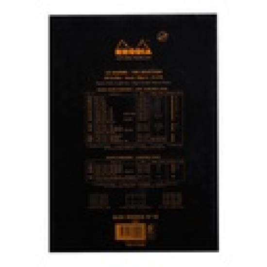 Rhodia Bloc Pad No. 18 A4 Blank Black Rhodia Bloc Pad No. 18 A4 Blank Black