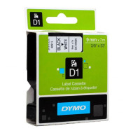 Dymo Black on White 9mm x7m Tape SD40913 Dymo Black on White 9mm x7m Tape SD40913