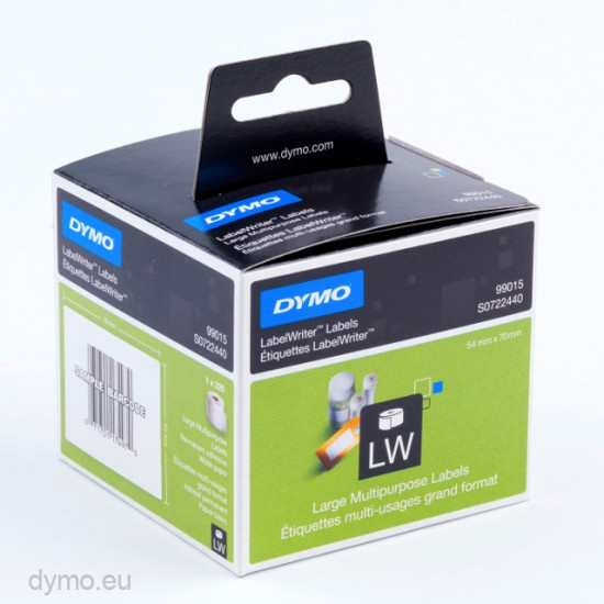 Dymo 99015 Large Multi-functional / diskette labels 54 x 70mm S0722440 Dymo 99015 Large Multi-functional / diskette labels 54 x 70mm S0722440
