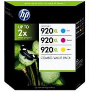 HP 920XL CYM VALUE Pack E5Y50AA (3 Colour Inks x 700 A4 pages each)