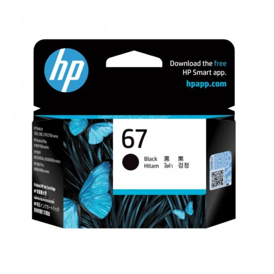 HP 67 Black Original Ink 3YM56AA