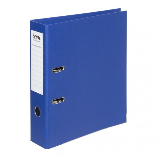 Icon Lever Arch File A4 Linen Royal Blue Icon Lever Arch File A4 Linen Royal Blue