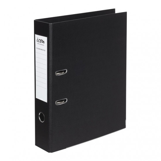 Icon Lever Arch File FS Linen Black Icon Lever Arch File FS Linen Black
