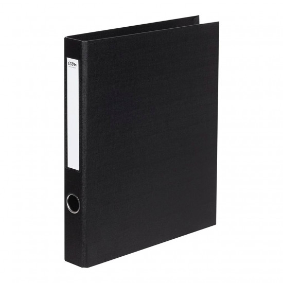 Icon Ringbinder Linen A4 2D 26mm Black Icon Ringbinder Linen A4 2D 26mm Black