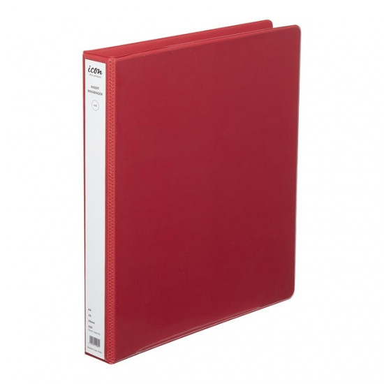 Icon Insert Binder A4 2D 26mm Red Icon Insert Binder A4 2D 26mm Red