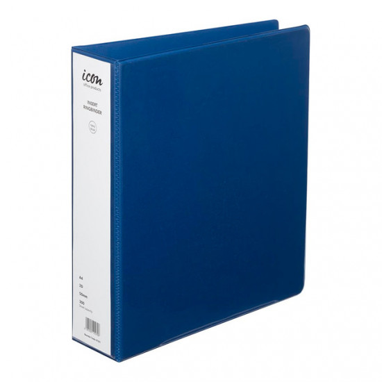 Icon Insert Binder A4 2D 50mm Navy Blue Icon Insert Binder A4 2D 50mm Navy Blue