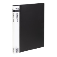 Okin Display Book A4 with Insert Spine 40 Pocket Black Okin Display Book A4 with Insert Spine 40 Pocket Black