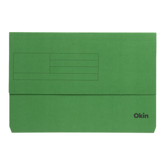 Okin Card Document Wallet FS Green Okin Card Document Wallet FS Green