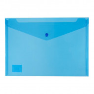 Icon PP Document Wallet A4 Button Closure Blue Icon PP Document Wallet A4 Button Closure Blue