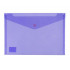 Icon PP Document Wallet A4 Button Closure Purple