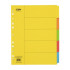 Icon Cardboard Dividers Extra Wide 5 Tab Coloured