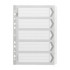 Icon Cardboard Dividers with Reinforced Tabs 5 Tab White