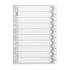Icon Cardboard Indices with Reinforced Tabs 1-10 White