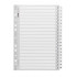 Icon Cardboard Indices with Reinforced Tabs 1-20 White