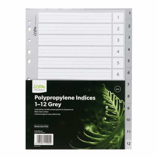 Icon PP Indices 1-12 Grey Icon PP Indices 1-12 Grey
