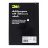 Okin Multipurpose Labels 1 Per Sheet 210x297mm, Pack of 100
