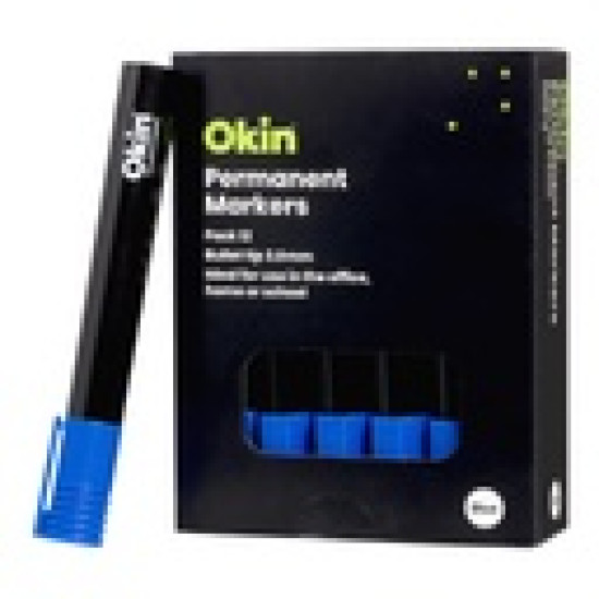 Okin Permanent Marker Bullet Tip Blue Okin Permanent Marker Bullet Tip Blue