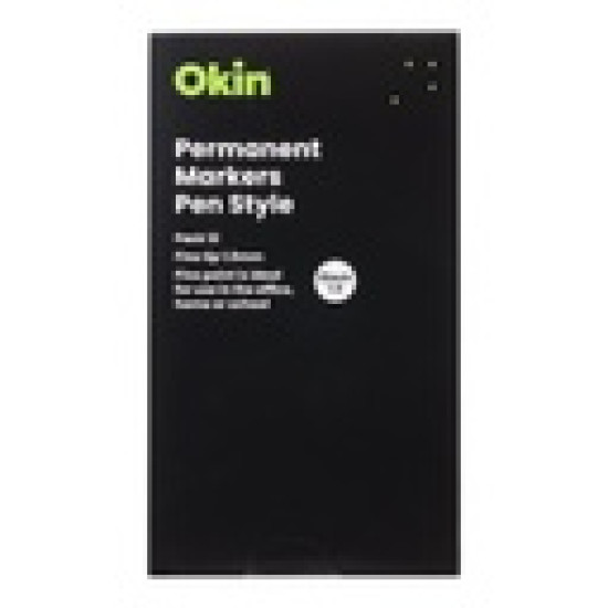 Okin Permanent Marker Pen Style Black Okin Permanent Marker Pen Style Black