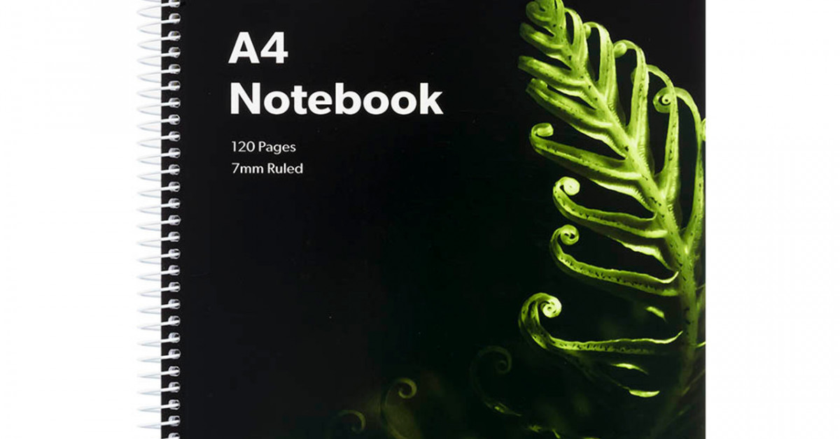 Icon Spiral Notebook A4 Soft Cover 120 Page