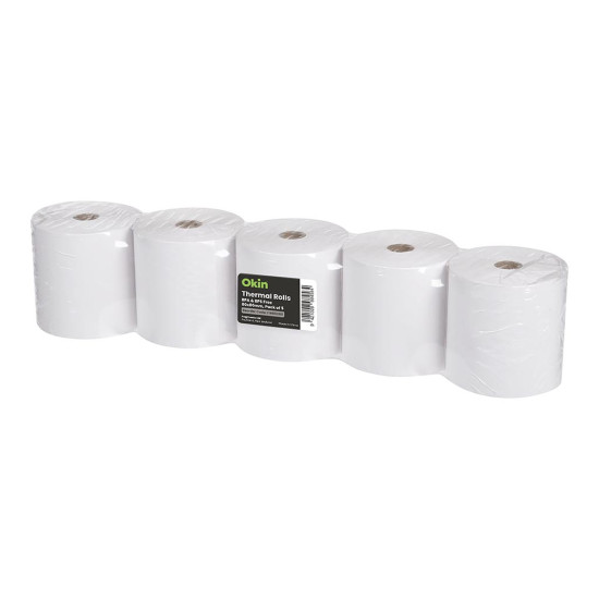 Okin Thermal Roll BPA Free 80x80mm, Pack of 5 Okin Thermal Roll BPA Free 80x80mm, Pack of 5
