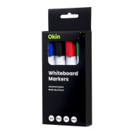 Okin Whiteboard Marker Bullet Tip Asst, Pack of 4 Okin Whiteboard Marker Bullet Tip Asst, Pack of 4