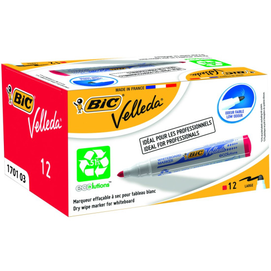 BIC Velleda Whiteboard Marker Bullet Tip 1.5mm Red