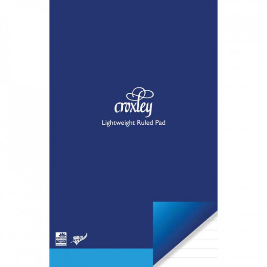 Croxley Pad Size 1 202x127mm Lightweight Ruled 45 Leaf Croxley Pad Size 1 202x127mm Lightweight Ruled 45 Leaf